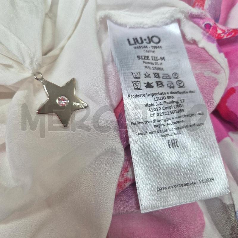 ABITO DONNA LIU JO BIANCO FIORI FUCSIA | Mercatino dell'Usato Cervia 5