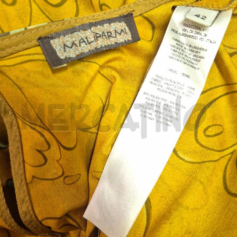ABITO DONNA MALIPARMI SENAPE CON FIIORI | Mercatino dell'Usato Cervia 5
