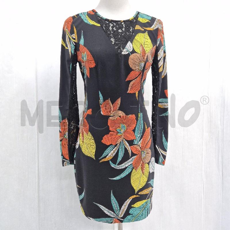 ABITO DONNA MARCIANO GUESS NERO FIORI PIZZO | Mercatino dell'Usato Cervia 1