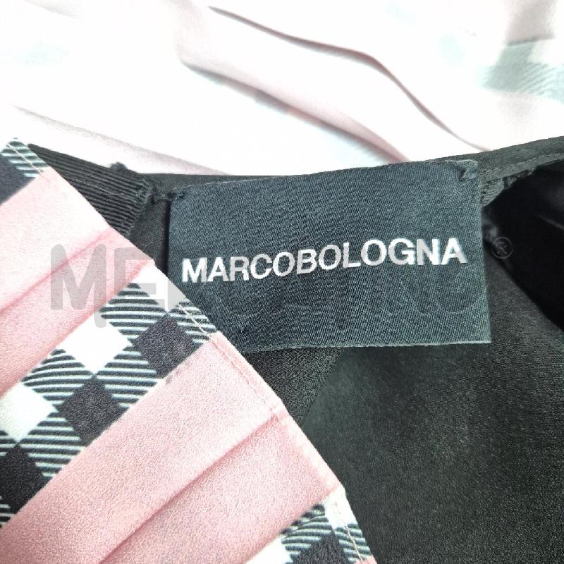 ABITO DONNA MARCO BOLOGNA NERO QUADRETTI PLISSET ROSA | Mercatino dell'Usato Cervia 5