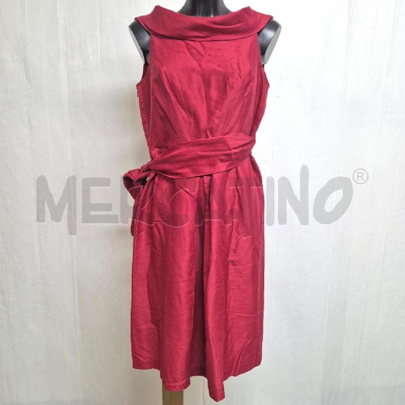ABITO DONNA MAXMARA BORDEAUX SETA/COTONE | Mercatino dell'Usato Cervia 1