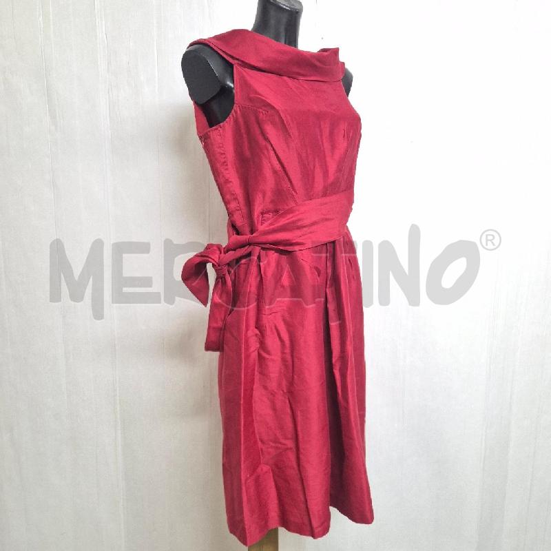 ABITO DONNA MAXMARA BORDEAUX SETA/COTONE | Mercatino dell'Usato Cervia 3