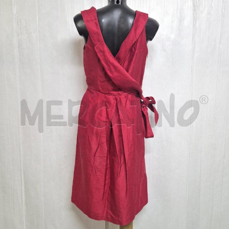 ABITO DONNA MAXMARA BORDEAUX SETA/COTONE | Mercatino dell'Usato Cervia 4