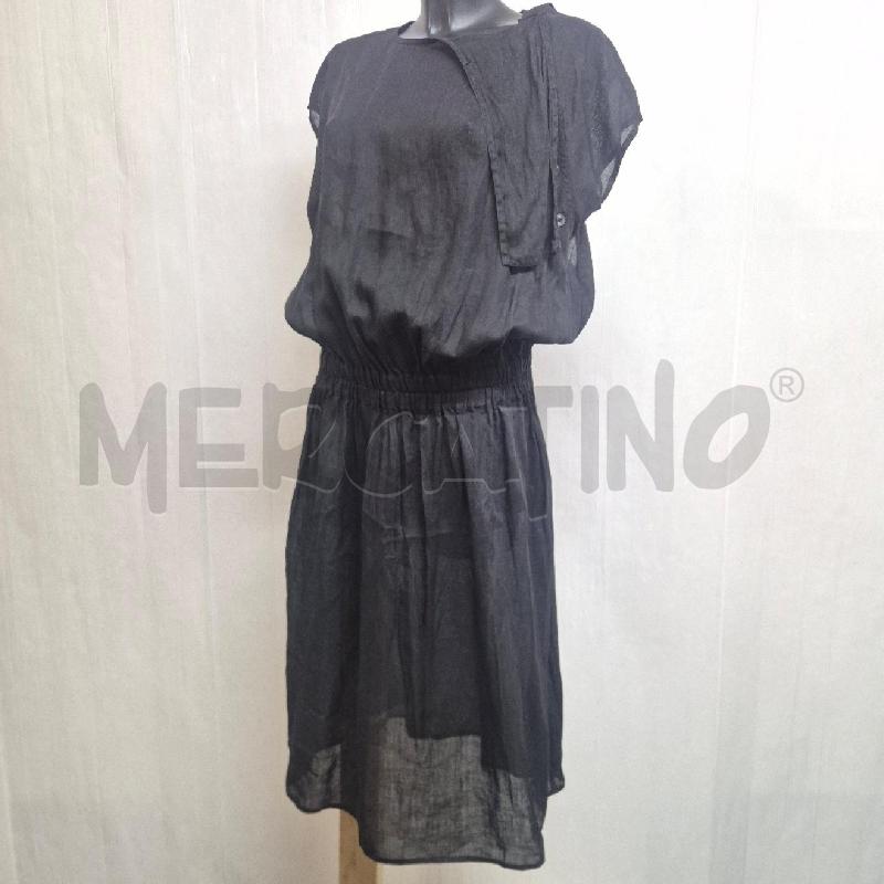 ABITO DONNA MAXMARA NERO PURO LINO 5 BOTTONI LATERALI | Mercatino dell'Usato Cervia 3