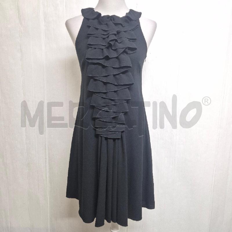 ABITO DONNA MOSCHINO NERO ROUGE DAVANTI | Mercatino dell'Usato Cervia 1