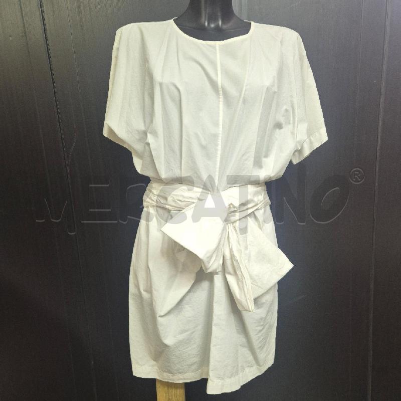 ABITO DONNA MSGM BIANCO FIOCCO DAVANTI | Mercatino dell'Usato Cervia 1