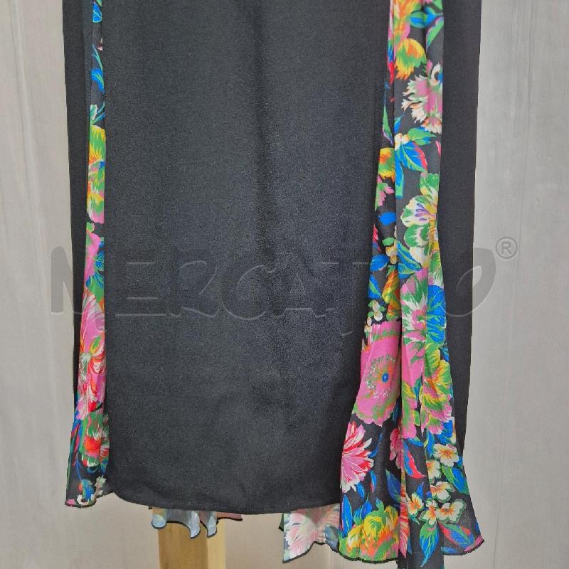 ABITO DONNA MSGM NERO PLISSET FLOREALE | Mercatino dell'Usato Cervia 2