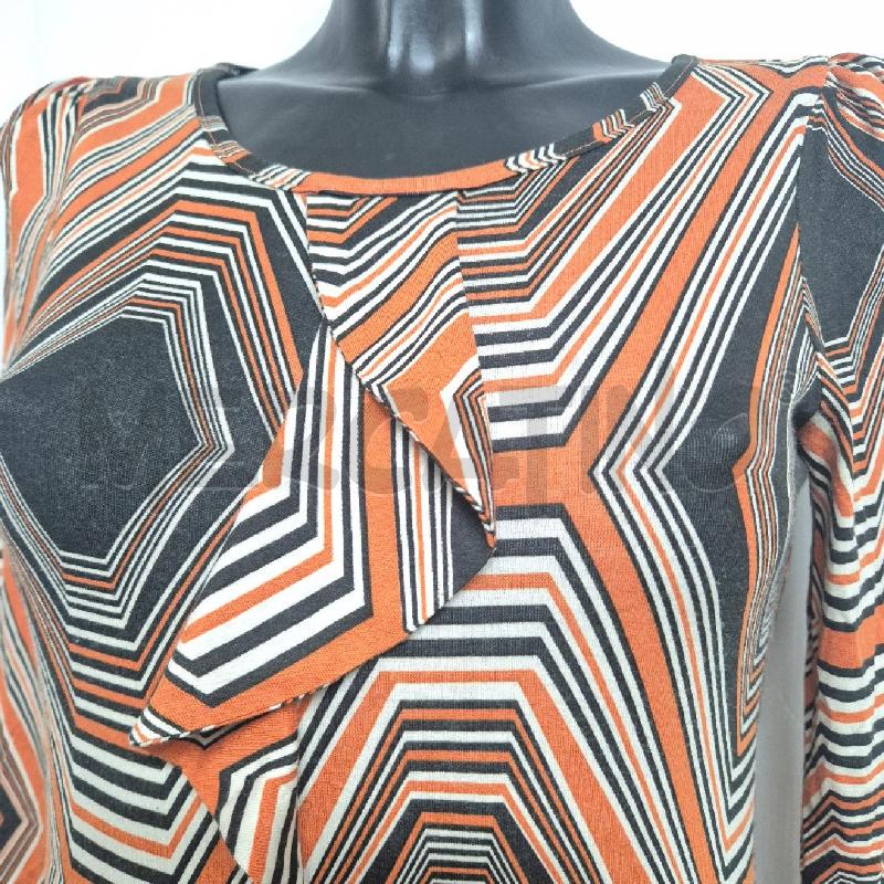 ABITO DONNA NATHALIE VLEESHOUWER ARANCIONE MARRONE FANTASIA ANNI 70 | Mercatino dell'Usato Cervia 2
