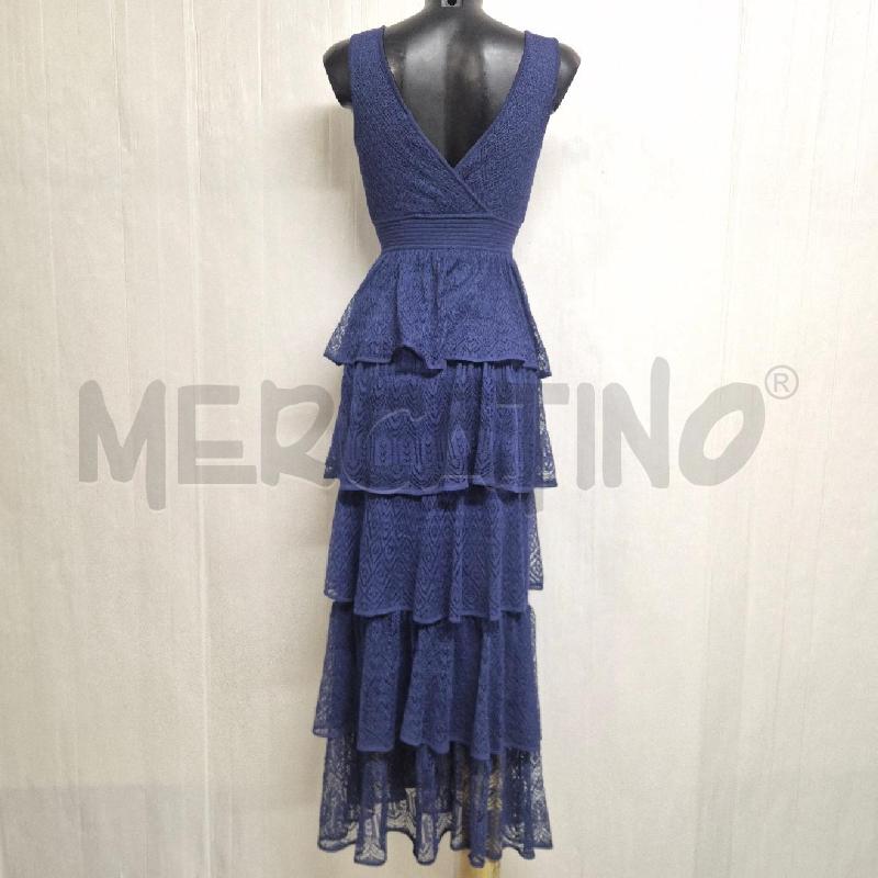 ABITO DONNA NENETTE MILANO BLU LUREX A BALZE | Mercatino dell'Usato Cervia 4