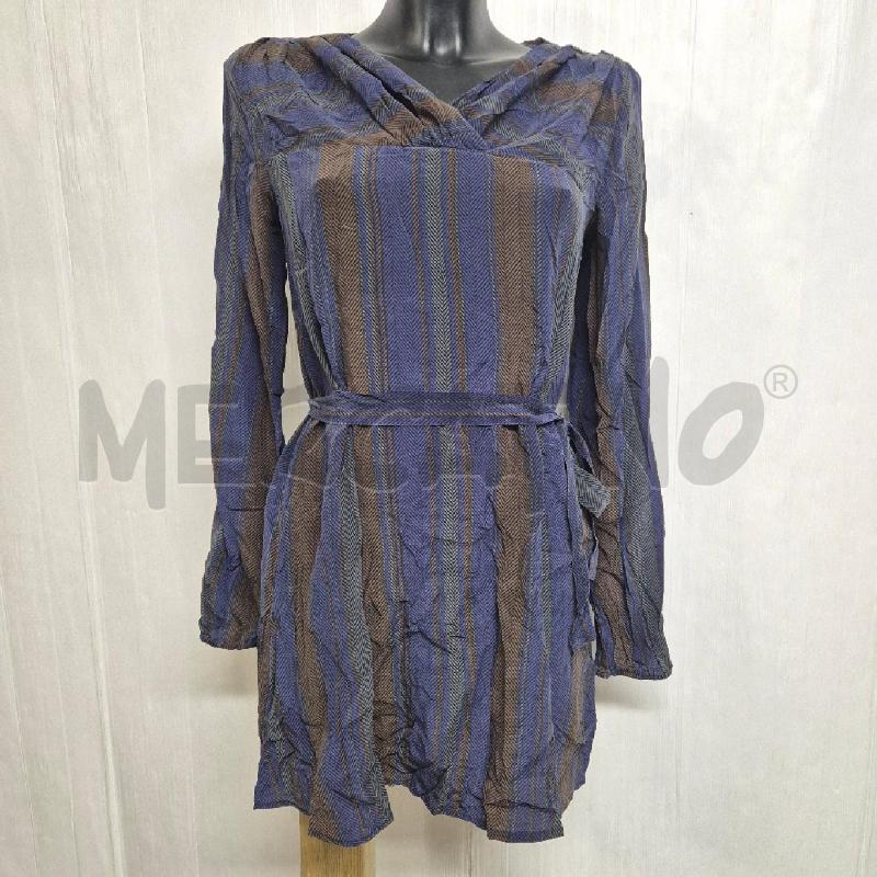 ABITO DONNA NORTHLAND VIOLA GRIGIO MARRONE SPINATO SETA | Mercatino dell'Usato Cervia 1