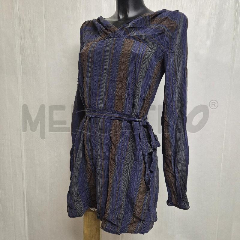 ABITO DONNA NORTHLAND VIOLA GRIGIO MARRONE SPINATO SETA | Mercatino dell'Usato Cervia 4