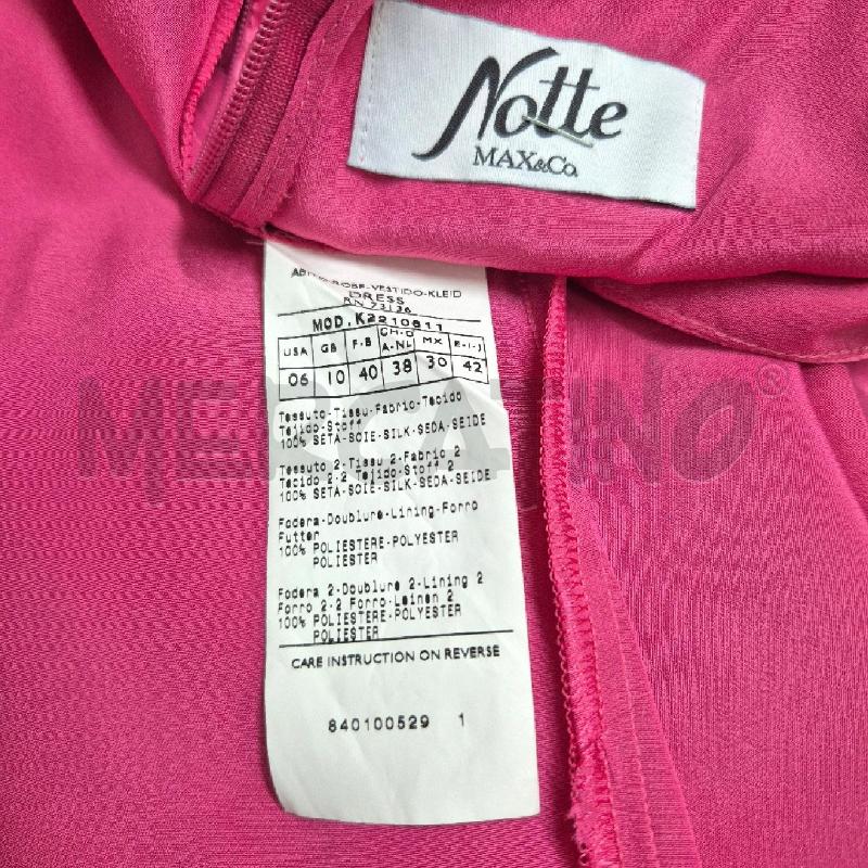 ABITO DONNA NOTTE DI MAX&CO FUCSIA SETA | Mercatino dell'Usato Cervia 5