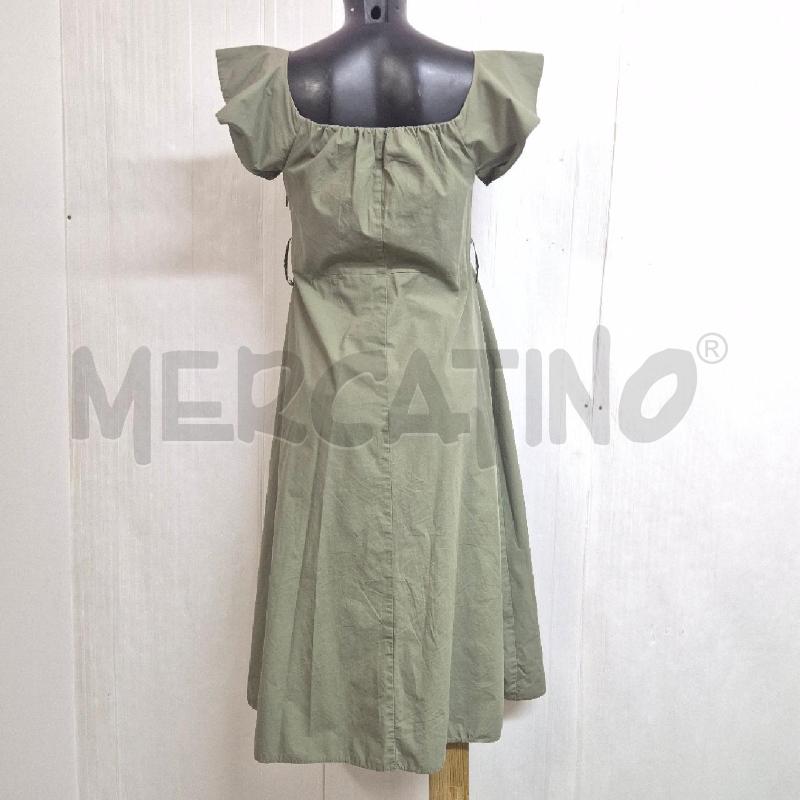 ABITO DONNA OMAI VERDE MILITARE MANICHE ROUCHES NO CINTURA | Mercatino dell'Usato Cervia 4