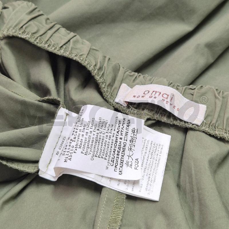 ABITO DONNA OMAI VERDE MILITARE MANICHE ROUCHES NO CINTURA | Mercatino dell'Usato Cervia 5