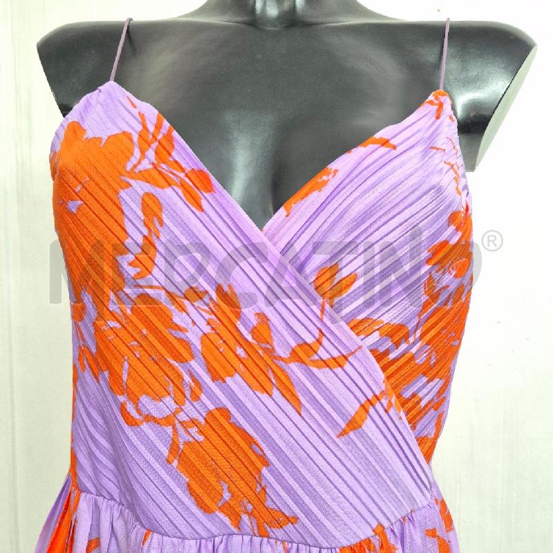 ABITO DONNA ONLY LILLA ARANCIO PLISSET | Mercatino dell'Usato Cervia 2