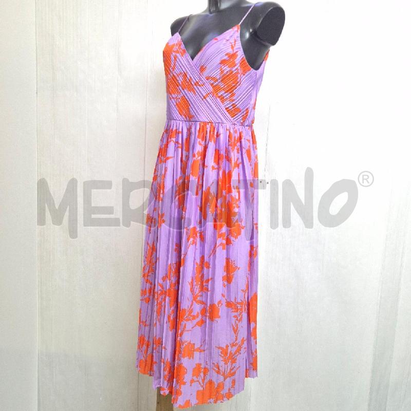 ABITO DONNA ONLY LILLA ARANCIO PLISSET | Mercatino dell'Usato Cervia 3