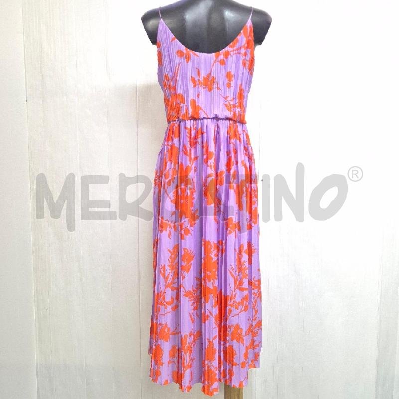 ABITO DONNA ONLY LILLA ARANCIO PLISSET | Mercatino dell'Usato Cervia 4