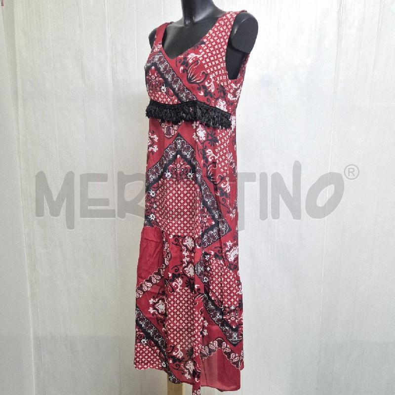 ABITO DONNA P.A.S.J.S ROSSO GRECHE BIANCHE NERECON FRANGE | Mercatino dell'Usato Cervia 3