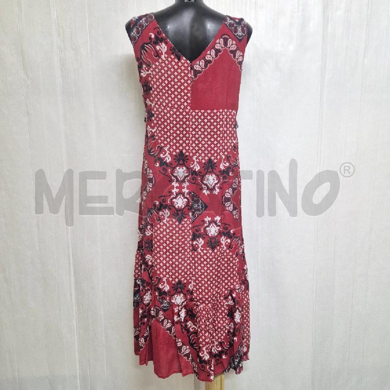 ABITO DONNA P.A.S.J.S ROSSO GRECHE BIANCHE NERECON FRANGE | Mercatino dell'Usato Cervia 4