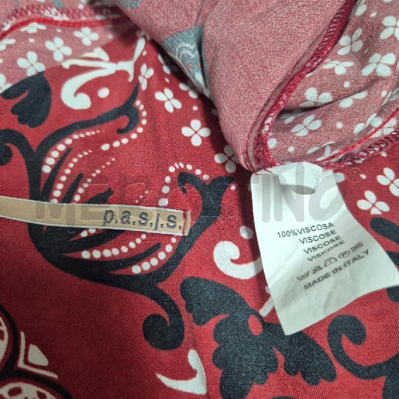 ABITO DONNA P.A.S.J.S ROSSO GRECHE BIANCHE NERECON FRANGE | Mercatino dell'Usato Cervia 5