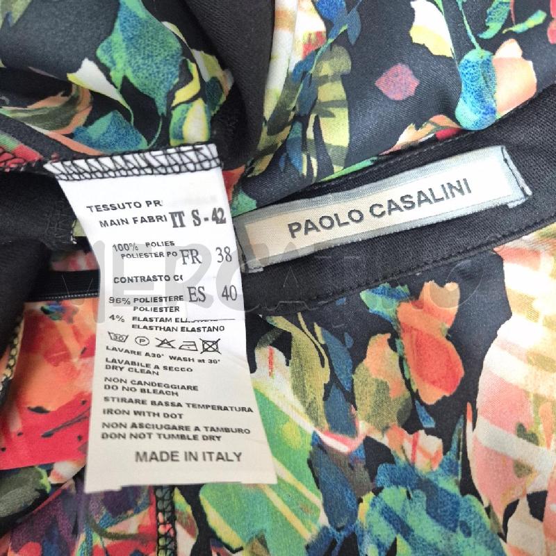 ABITO DONNA PAOLO CASALINI NERO FIORI | Mercatino dell'Usato Cervia 5