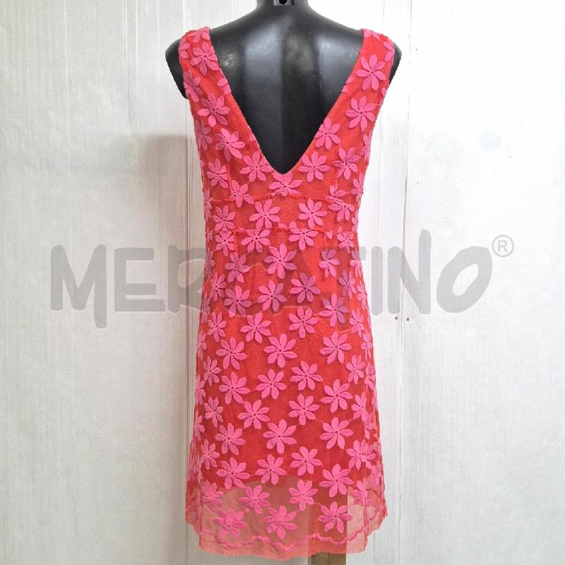 ABITO DONNA PATRIZIA PEPE ARANCIONE ROSA FIORI | Mercatino dell'Usato Cervia 3