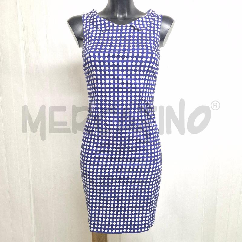 ABITO DONNA PESERICO BLU POIS BIANCHI | Mercatino dell'Usato Cervia 1