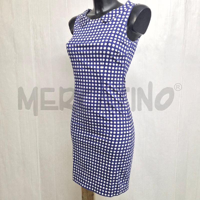 ABITO DONNA PESERICO BLU POIS BIANCHI | Mercatino dell'Usato Cervia 3