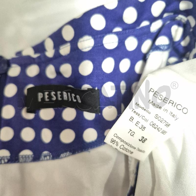 ABITO DONNA PESERICO BLU POIS BIANCHI | Mercatino dell'Usato Cervia 5