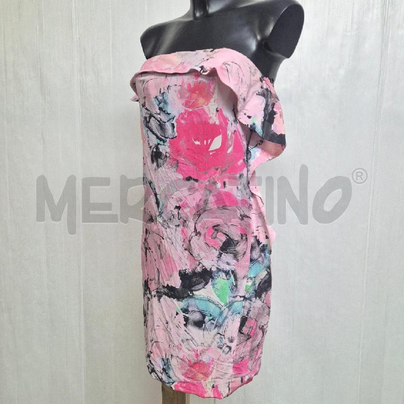 ABITO DONNA PINKO TUBINO ROSA FIORI SETA | Mercatino dell'Usato Cervia 3