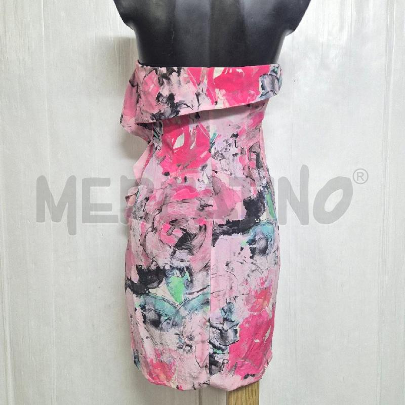 ABITO DONNA PINKO TUBINO ROSA FIORI SETA | Mercatino dell'Usato Cervia 4