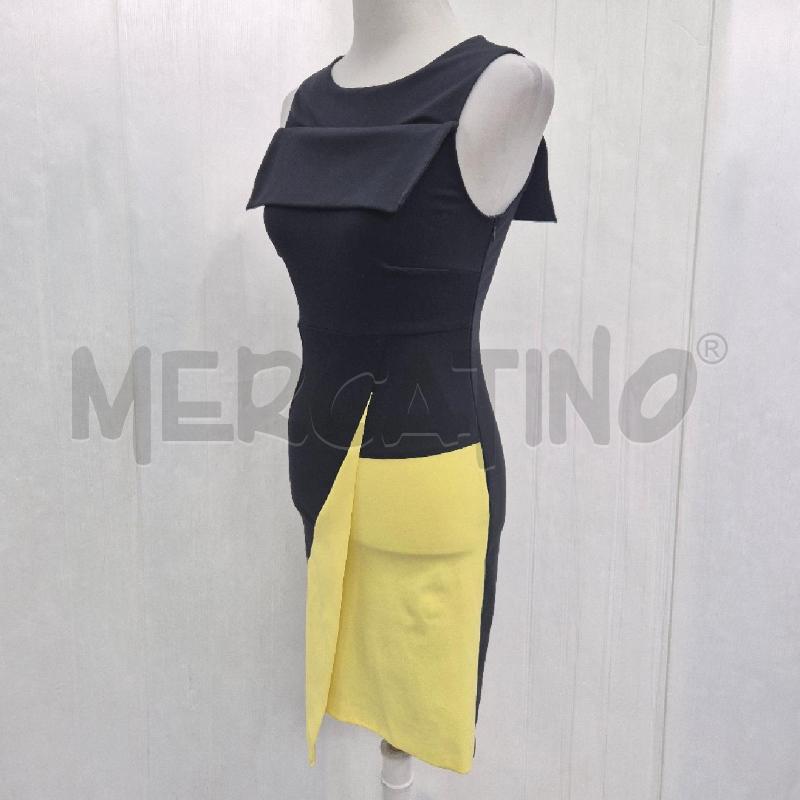 ABITO DONNA RAPSODIA IN NERO NERO GIALLO  | Mercatino dell'Usato Cervia 4