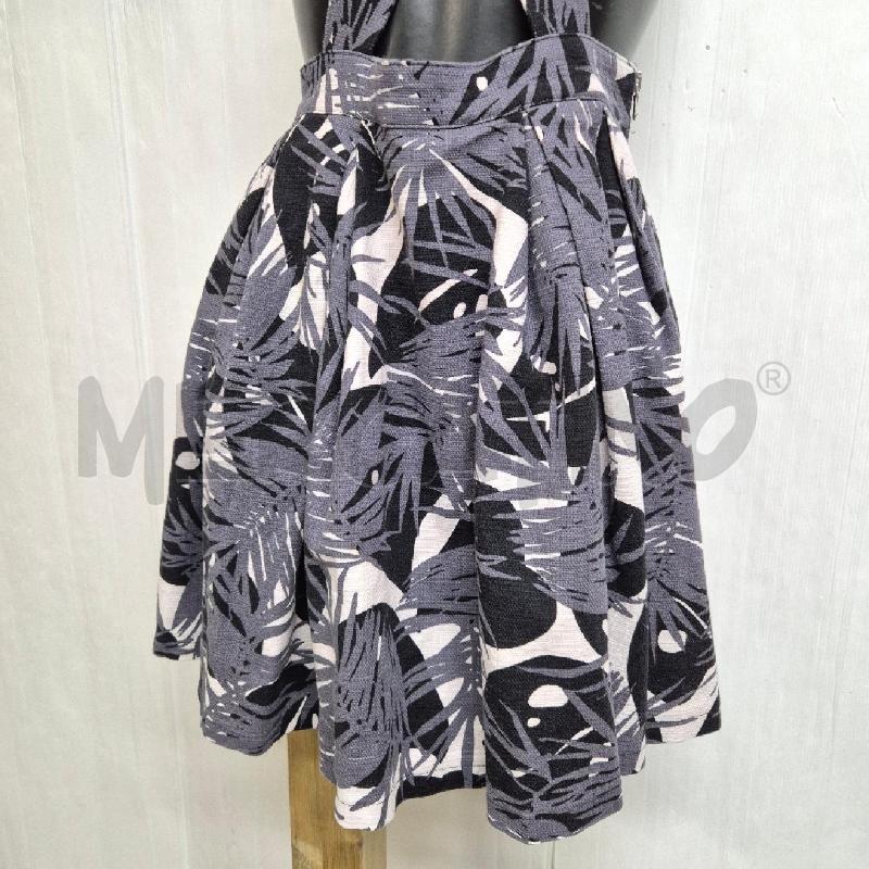 ABITO DONNA REVISE BIANCO NERO GRIGIO CON FOGLIE | Mercatino dell'Usato Cervia 2