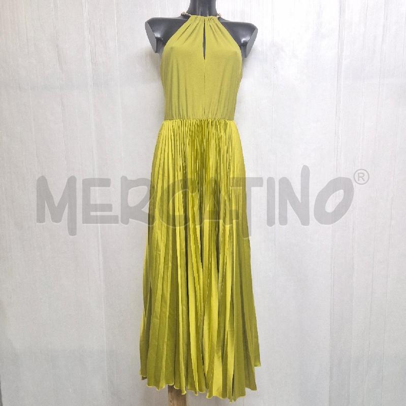 ABITO DONNA RINASCIMENTO VERDE PISTACCHIO PLISSET | Mercatino dell'Usato Cervia 1