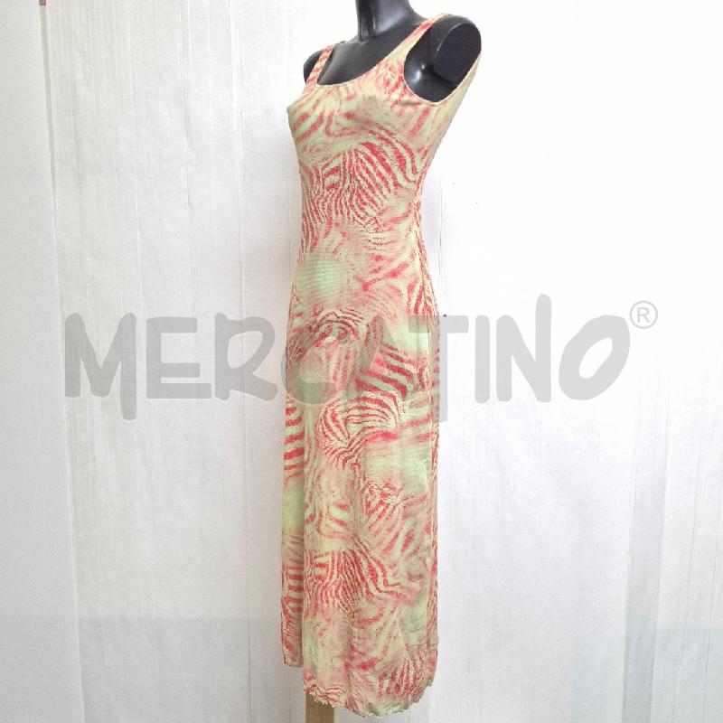 ABITO DONNA ROBERTO CAVALLI CLASS VERDE ZEBRATO FUCSIA | Mercatino dell'Usato Cervia 3