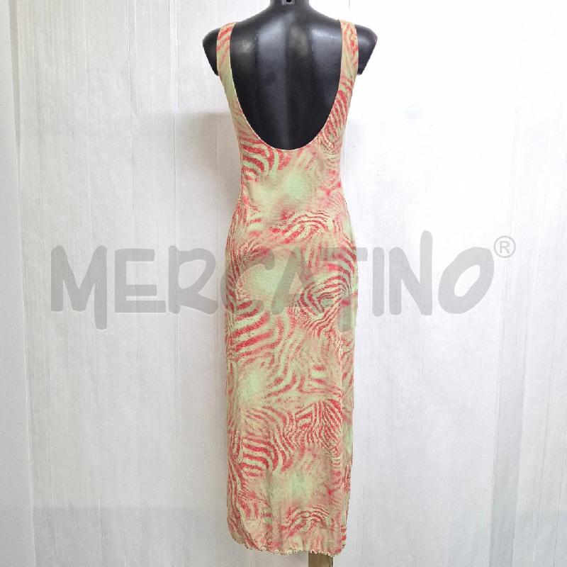 ABITO DONNA ROBERTO CAVALLI CLASS VERDE ZEBRATO FUCSIA | Mercatino dell'Usato Cervia 4