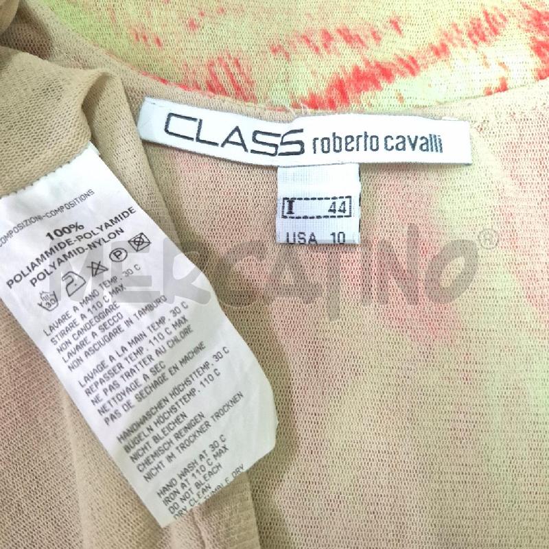 ABITO DONNA ROBERTO CAVALLI CLASS VERDE ZEBRATO FUCSIA | Mercatino dell'Usato Cervia 5