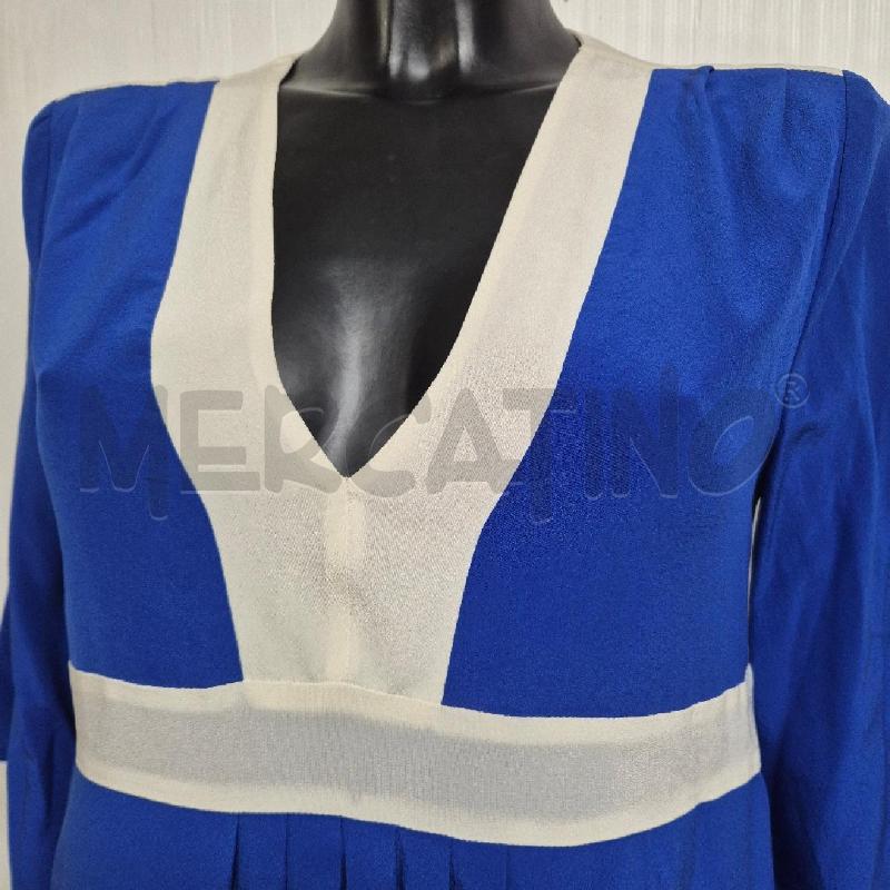 ABITO DONNA SEMICOUTURE 01 BLU ELETTRICO SETA | Mercatino dell'Usato Cervia 2