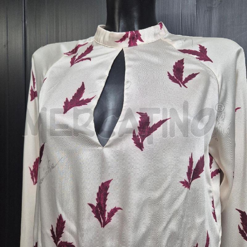 ABITO DONNA SEMICOUTURE 01 PANNA FOGLIE D'ACERO MAGENTA | Mercatino dell'Usato Cervia 2