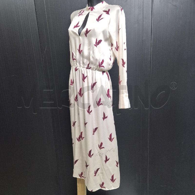 ABITO DONNA SEMICOUTURE 01 PANNA FOGLIE D'ACERO MAGENTA | Mercatino dell'Usato Cervia 4