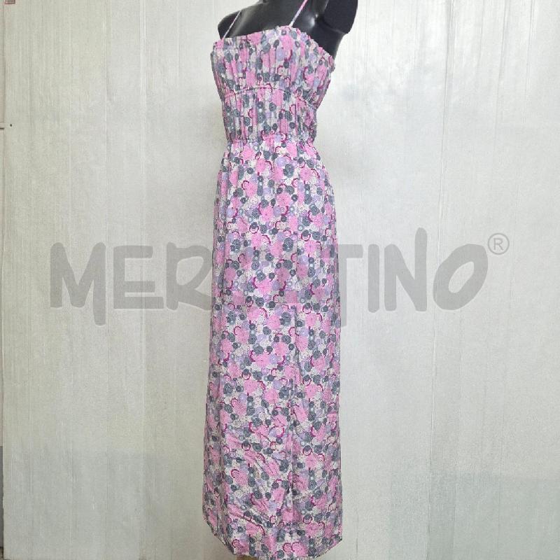 ABITO DONNA SETA ANNI 70 BIANCO CON FIORI | Mercatino dell'Usato Cervia 3