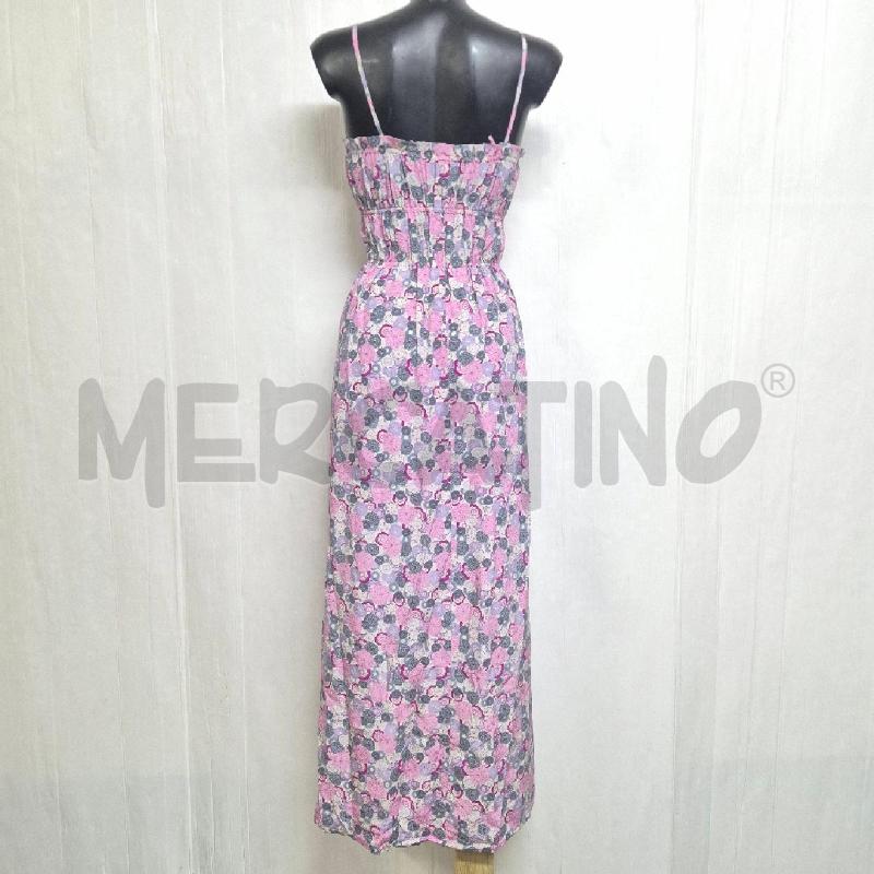 ABITO DONNA SETA ANNI 70 BIANCO CON FIORI | Mercatino dell'Usato Cervia 4