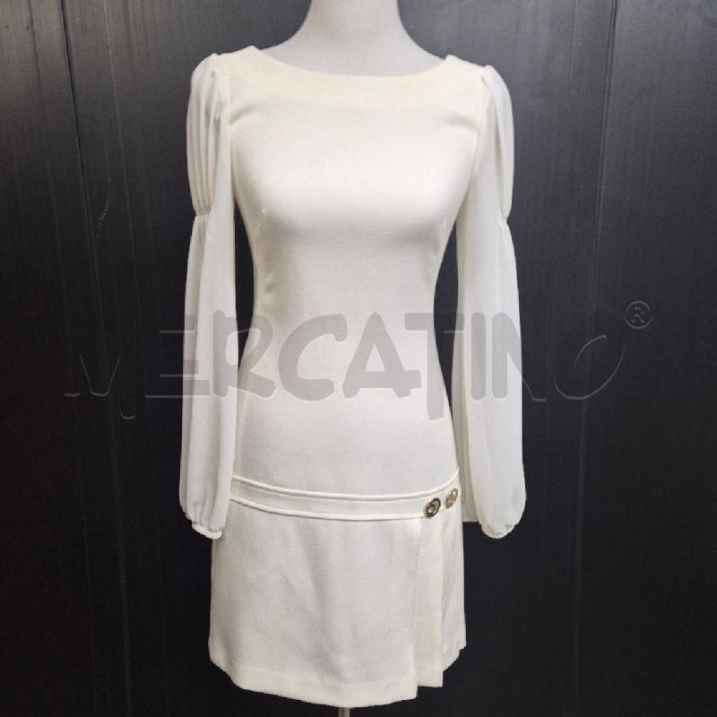 ABITO DONNA SONIA FORTUNA BIANCO MANICHE VOILE | Mercatino dell'Usato Cervia 1
