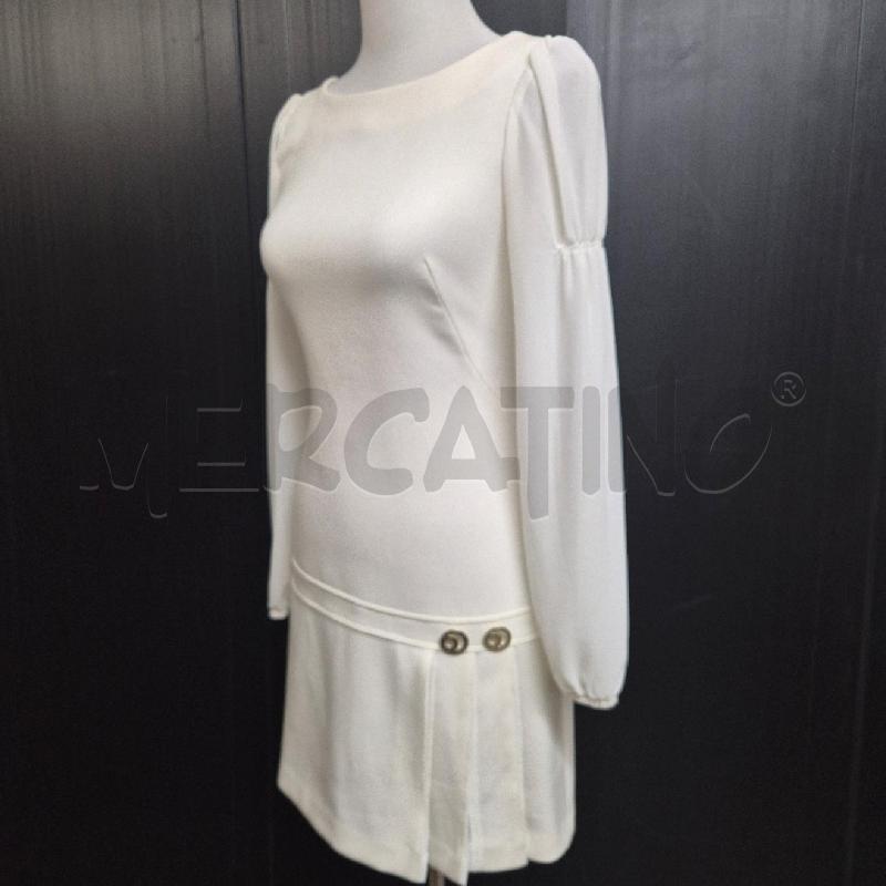 ABITO DONNA SONIA FORTUNA BIANCO MANICHE VOILE | Mercatino dell'Usato Cervia 4