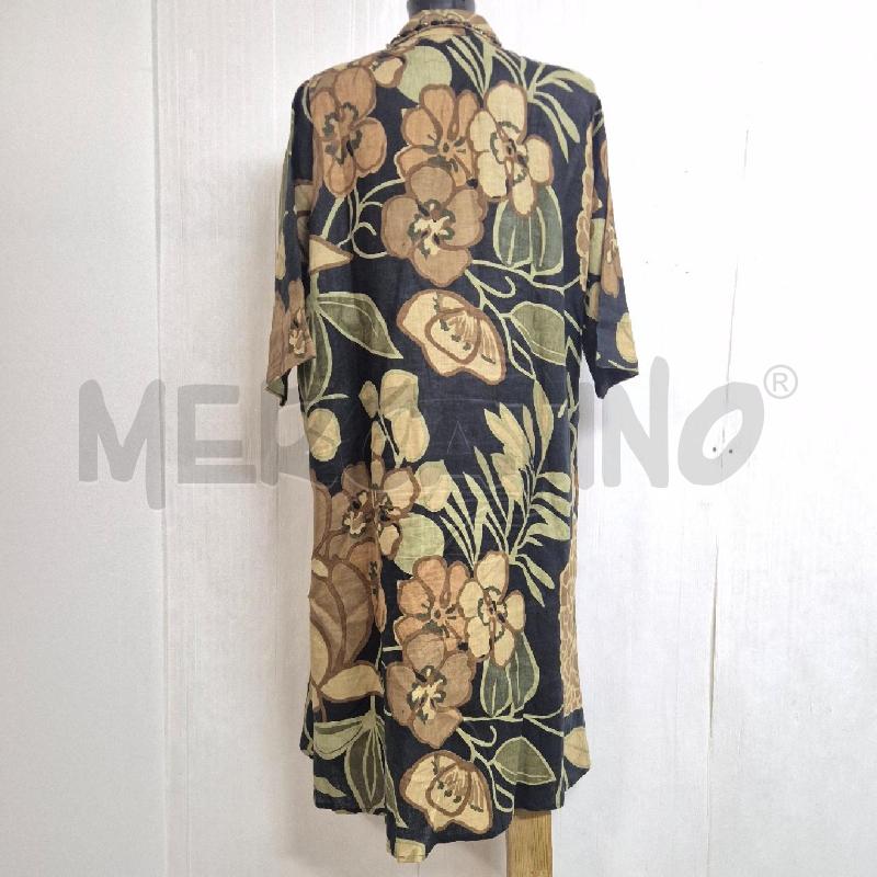 ABITO DONNA TALMA ITALY NERO FIORI BEIGE + STRASS NERI | Mercatino dell'Usato Cervia 4