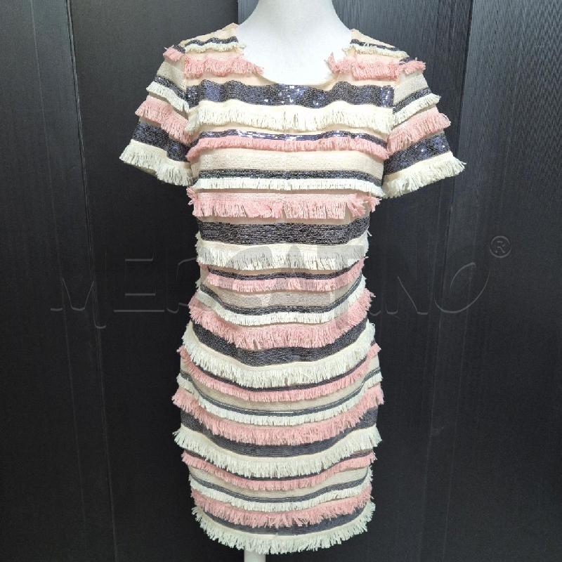 ABITO DONNA TWENTY EASY KAOS PANNA COLOR FRANGE PAILLETTES | Mercatino dell'Usato Cervia 1