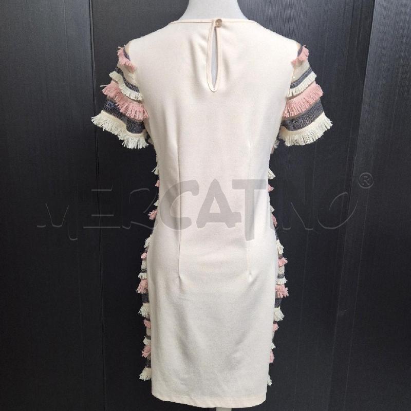 ABITO DONNA TWENTY EASY KAOS PANNA COLOR FRANGE PAILLETTES | Mercatino dell'Usato Cervia 3