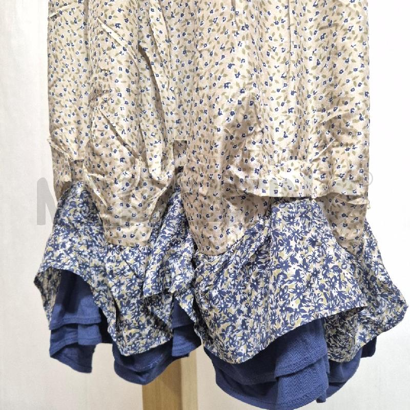 ABITO DONNA TWIN SET BEIGE BLU CON FIORI | Mercatino dell'Usato Cervia 2