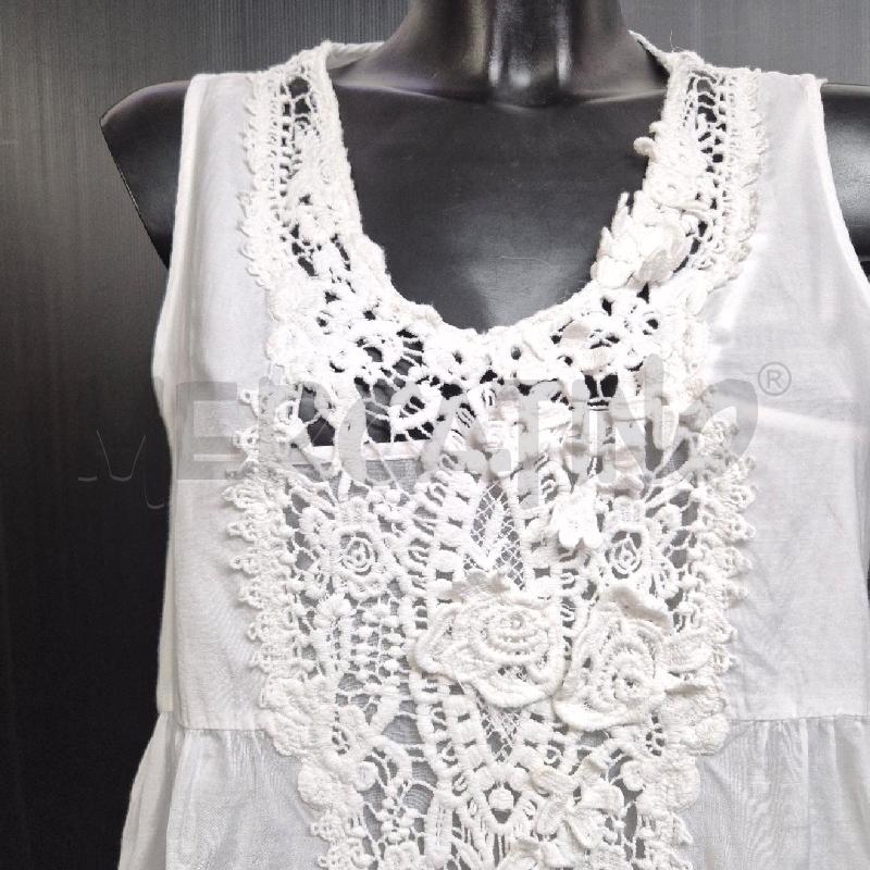 ABITO DONNA TWIN SET BIANCO PROFILO UNCINETTO E ROUCHES | Mercatino dell'Usato Cervia 2