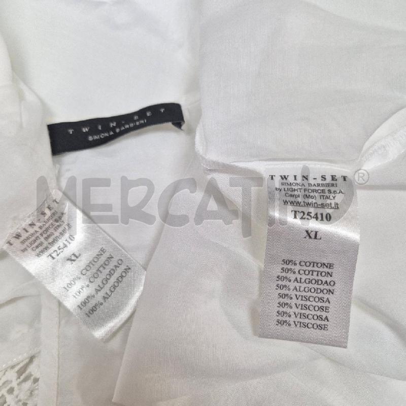 ABITO DONNA TWIN SET BIANCO PROFILO UNCINETTO E ROUCHES | Mercatino dell'Usato Cervia 5